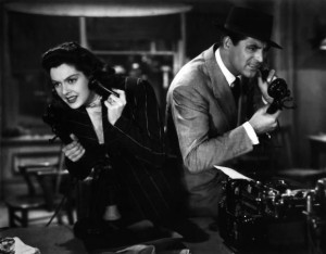 Rosalind Russell and Cary Grant in the 1940 classic His Girl Friday