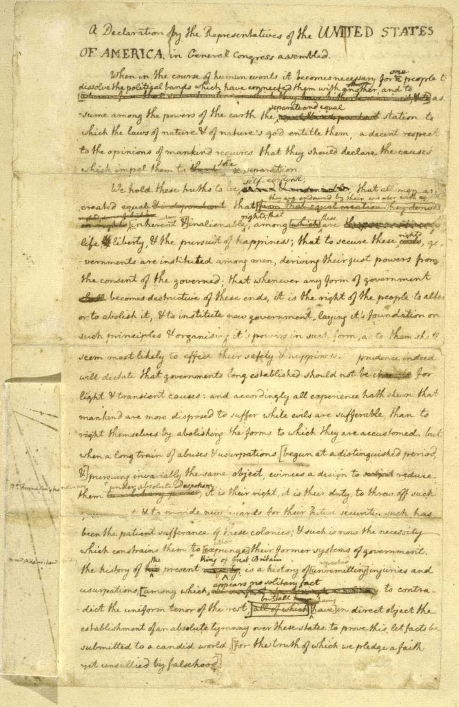 Declaration of Independence - Draft