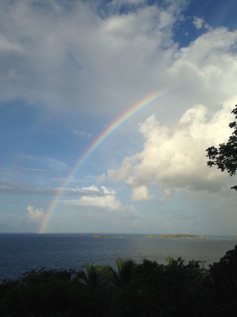  A rainbow over St. John, U.S. Virgin Islands